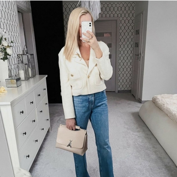 Zara Cropped Blazer BNWT XXL - Picture 8 of 16